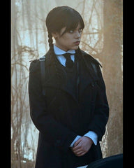 Wednesday Black Trench Coat