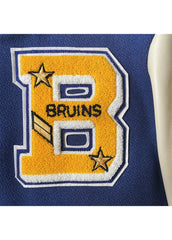 UCLA Bruins Varsity Jacket Men Navy Blue Wool & Leather Sleeve Western College Jacket | The Western Jacket