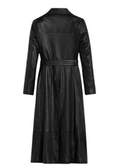 Women's Genuine Leather Long Coat | The Western Jacket