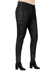 Women’s Black Genuine Leather Skinny Pants – The Western Jacket