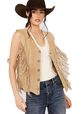 Women’s Western Fringe Suede Vest – Boho Cowgirl Style | The Western Jacket
