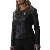 Star Trek Picard Jacket Seven of Nine Cosplay Jeri Ryan Real Leather Perforated Jacket