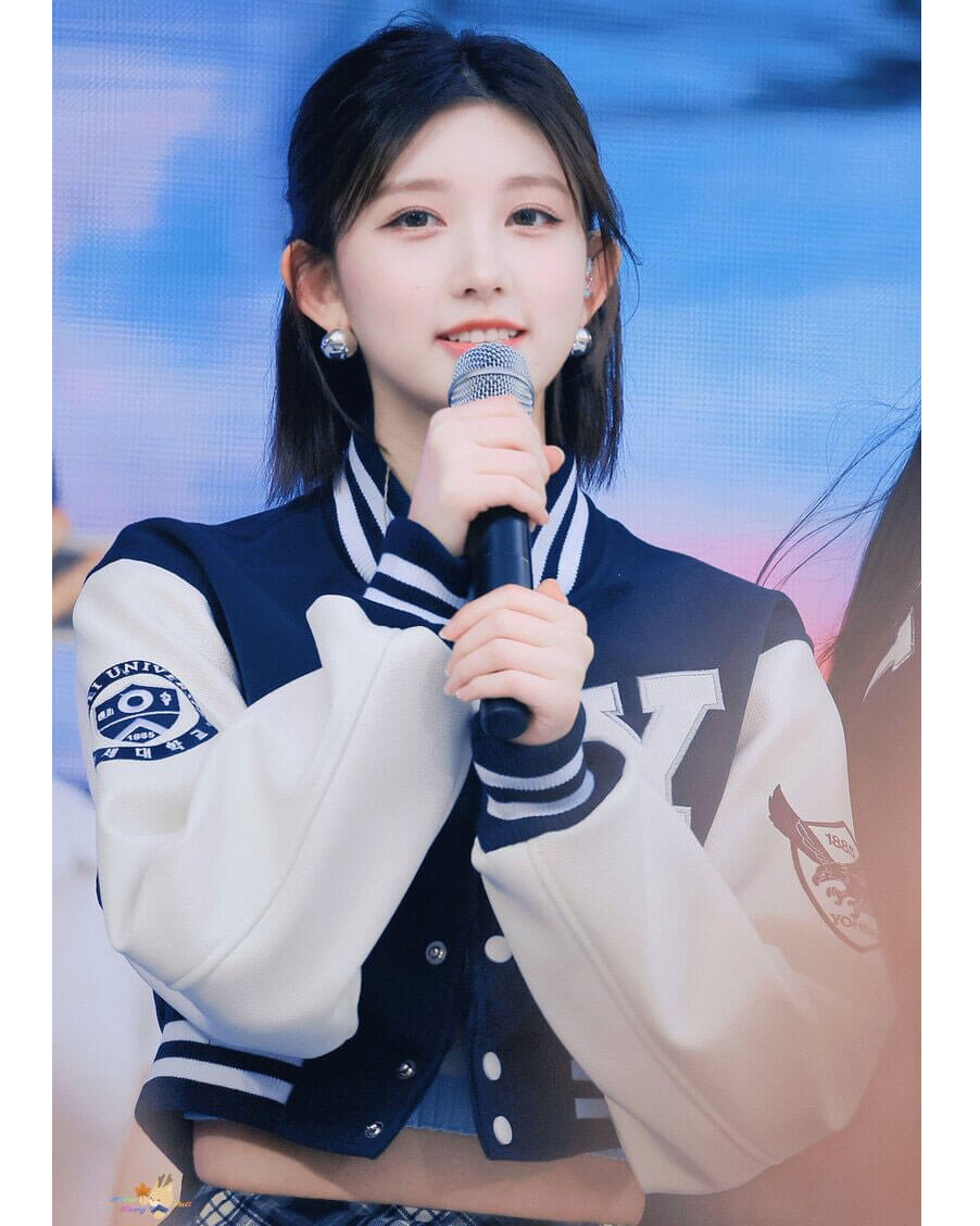 IVE Wonyoung Yonsei University Varsity Jacket