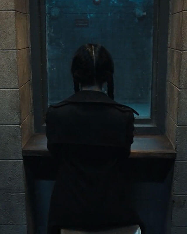 Wednesday Black Trench Coat