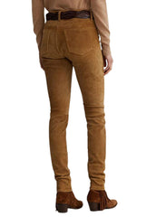 Women’s Genuine Suede Leather Pants – The Western Jacket
