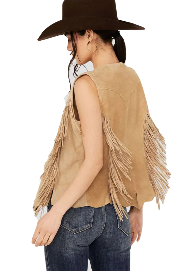 Women’s Western Fringe Suede Vest – Boho Cowgirl Style | The Western Jacket