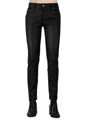 Women’s Black Genuine Leather Skinny Pants – The Western Jacket
