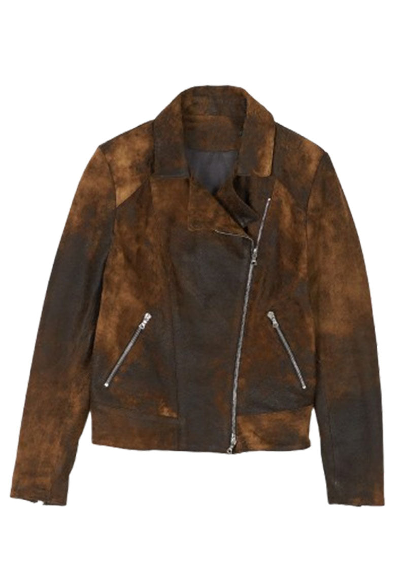Women’s Vintage Brown Genuine Leather Jacket – The Western Jacket