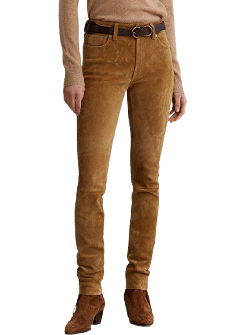 Women’s Genuine Suede Leather Pants – The Western Jacket