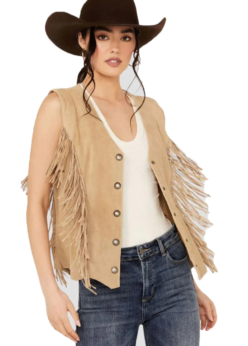Women’s Western Fringe Suede Vest – Boho Cowgirl Style | The Western Jacket